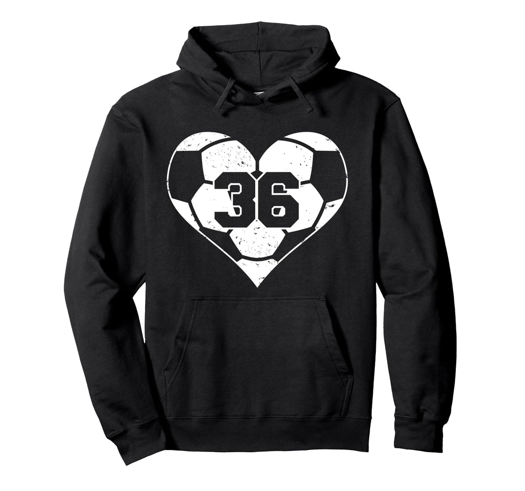 Soccer Number 36 Jersey Funny Soccer Hoodie - Unique Graphic Men Women - T-Shirt, Sweatshirt, Hoodie