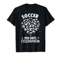 100 Days School Soccer Heart Love 100Th T-Shirt - Custom Art Print Unisex - T-Shirt, Sweatshirt, Hoodie