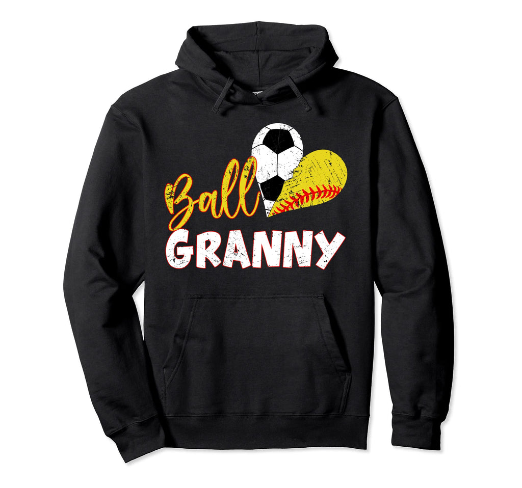 Funny Ball Granny Soccer Softball Hoodie - Streetwear Style Unisex - T-Shirt, Sweatshirt, Hoodie