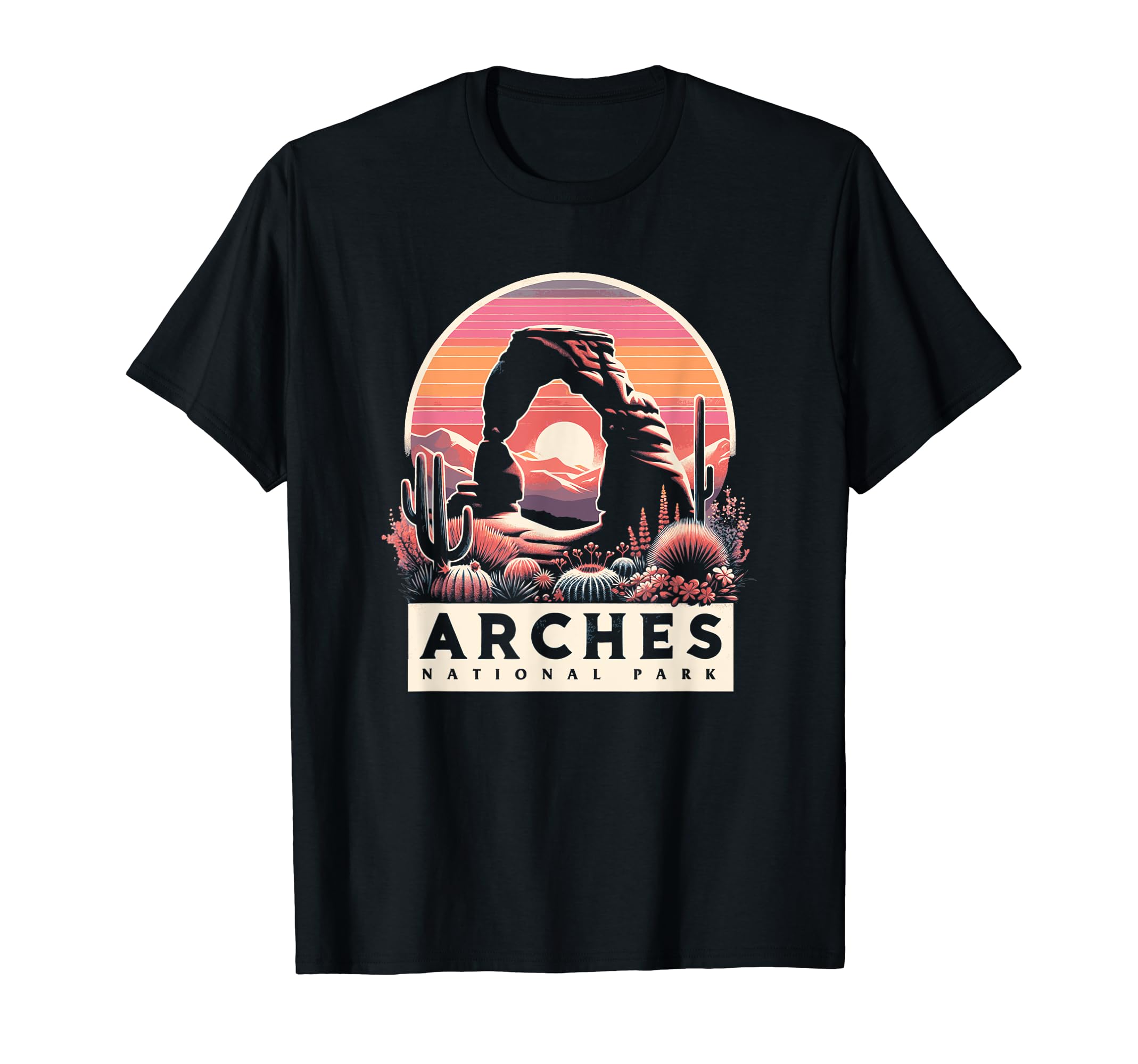 Arches National Park Sunset Delicate Arch T-Shirt - Graphic Print Unisex - T-Shirt, Sweatshirt, Hoodie
