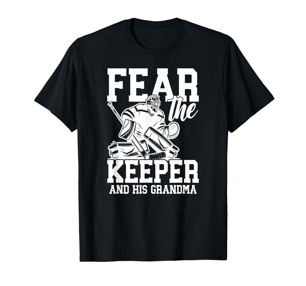 Funny Hockey Keeper Grandma Hockey T-Shirt - Aesthetic Graphic Unisex - T-Shirt, Sweatshirt, Hoodie