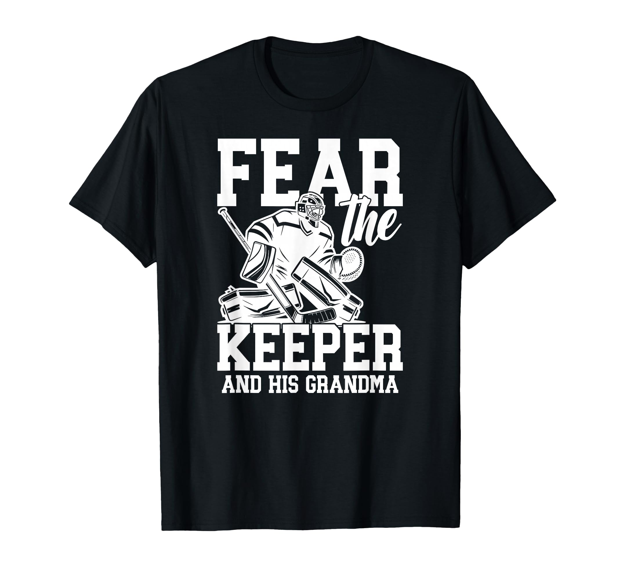 Funny Hockey Keeper Grandma Hockey T-Shirt - Aesthetic Graphic Unisex - T-Shirt, Sweatshirt, Hoodie