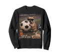 Funny French Bulldog Soccer Dog Sweatshirt - Custom Art Print Men Women - T-Shirt, Sweatshirt, Hoodie