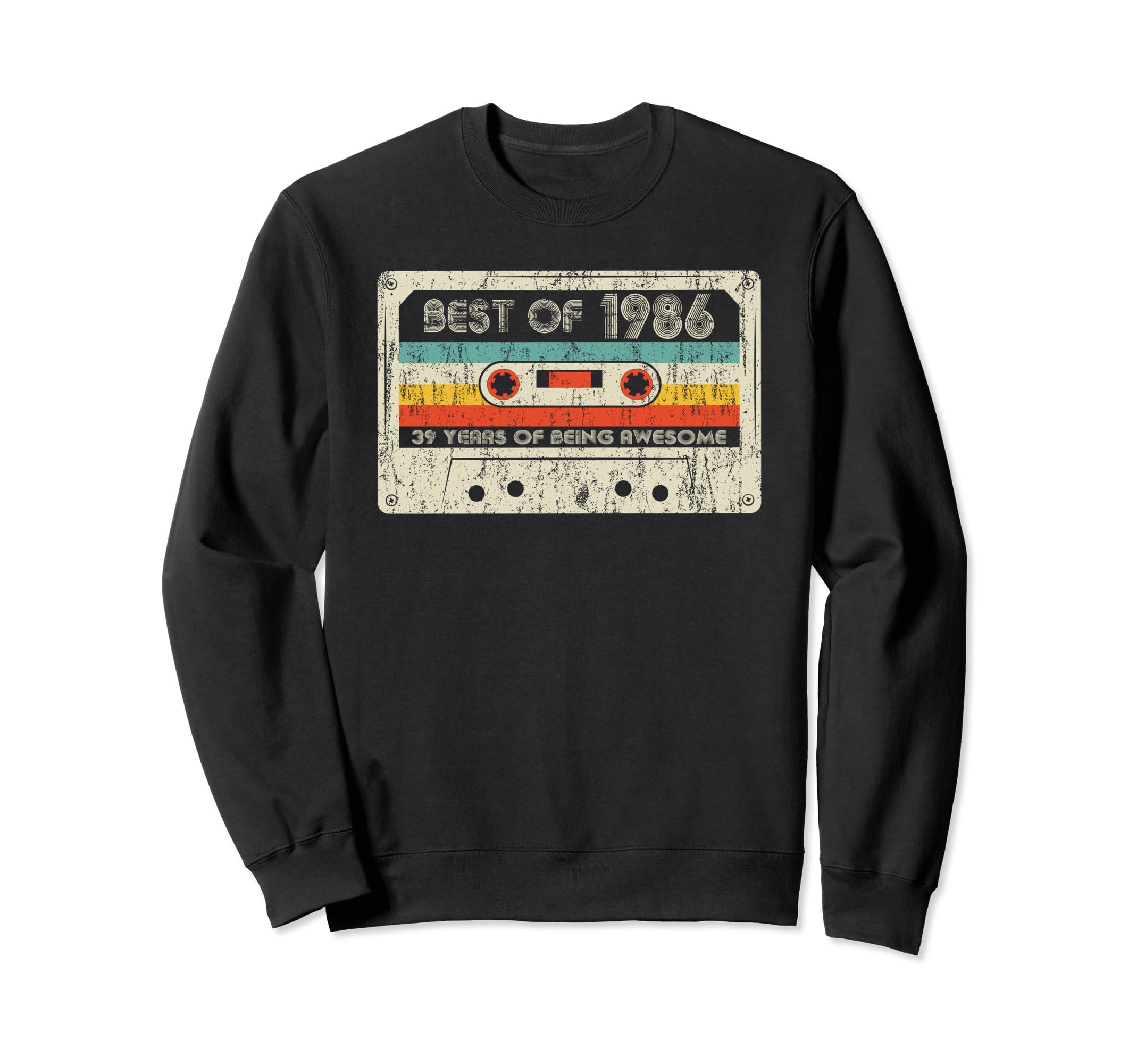 Best 1986 1986 Birthday Cassette Tape Sweatshirt - Minimalist Print Unisex - T-Shirt, Sweatshirt, Hoodie