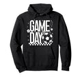 Game Day Soccer Season Mom Checkered Hoodie - Novelty Apparel Unisex - T-Shirt, Sweatshirt, Hoodie