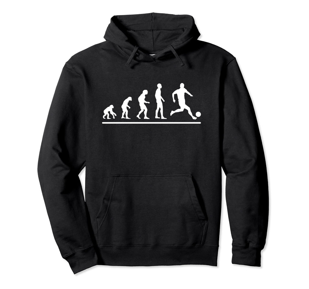 Soccer Player Evolution Funny Soccer Hoodie - Minimalist Print Unisex - T-Shirt, Sweatshirt, Hoodie