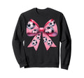 Coquette Bow Soccer Ball Pattern Sweatshirt - Minimalist Print Unisex - T-Shirt, Sweatshirt, Hoodie