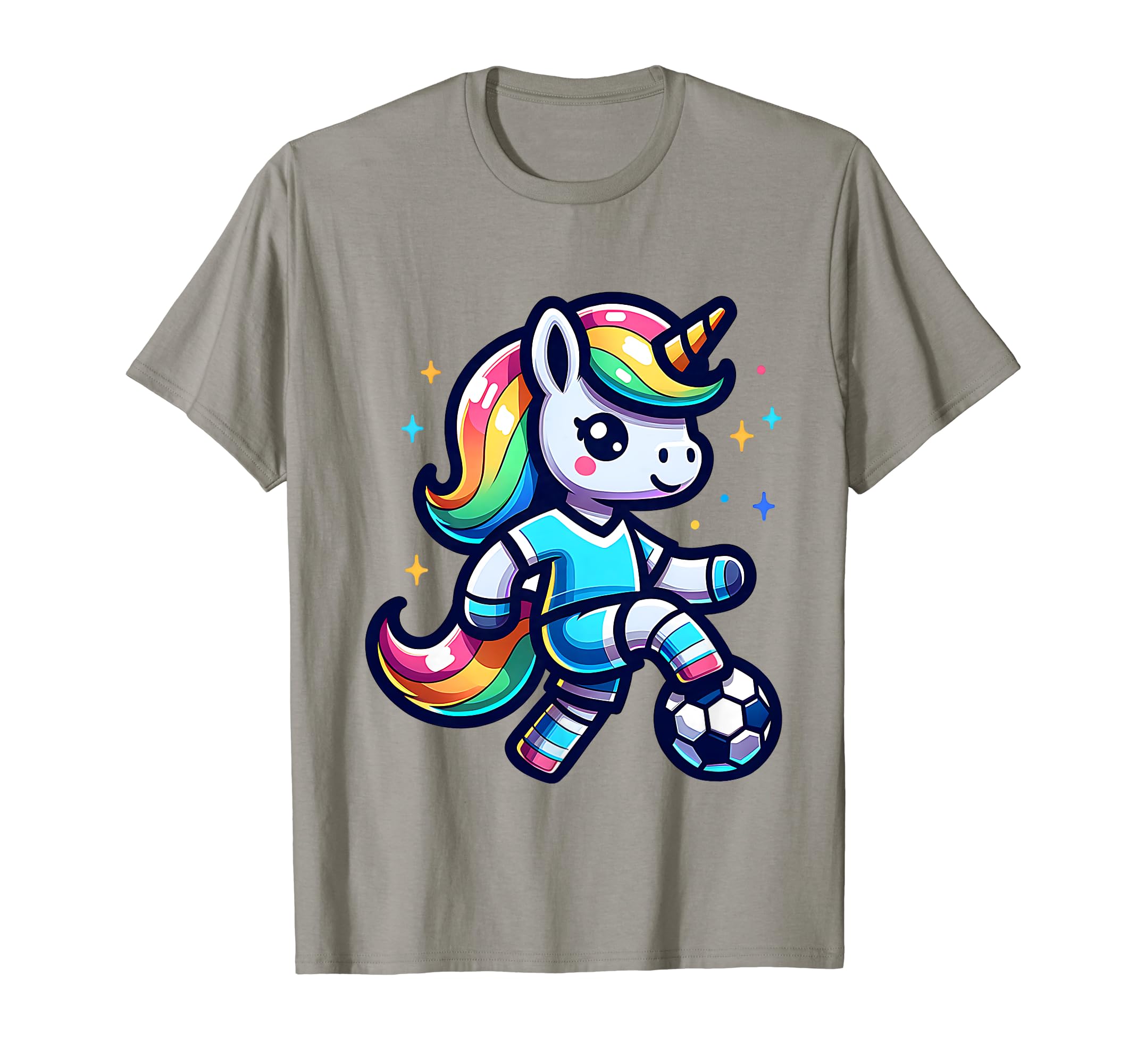 Footballer Unicorn Fans Soccer Team T-Shirt - Graphic Print for Adults - T-Shirt, Sweatshirt, Hoodie
