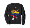Colombia Soccer Dab Flag Football Sweatshirt - Streetwear Style Men Women - T-Shirt, Sweatshirt, Hoodie
