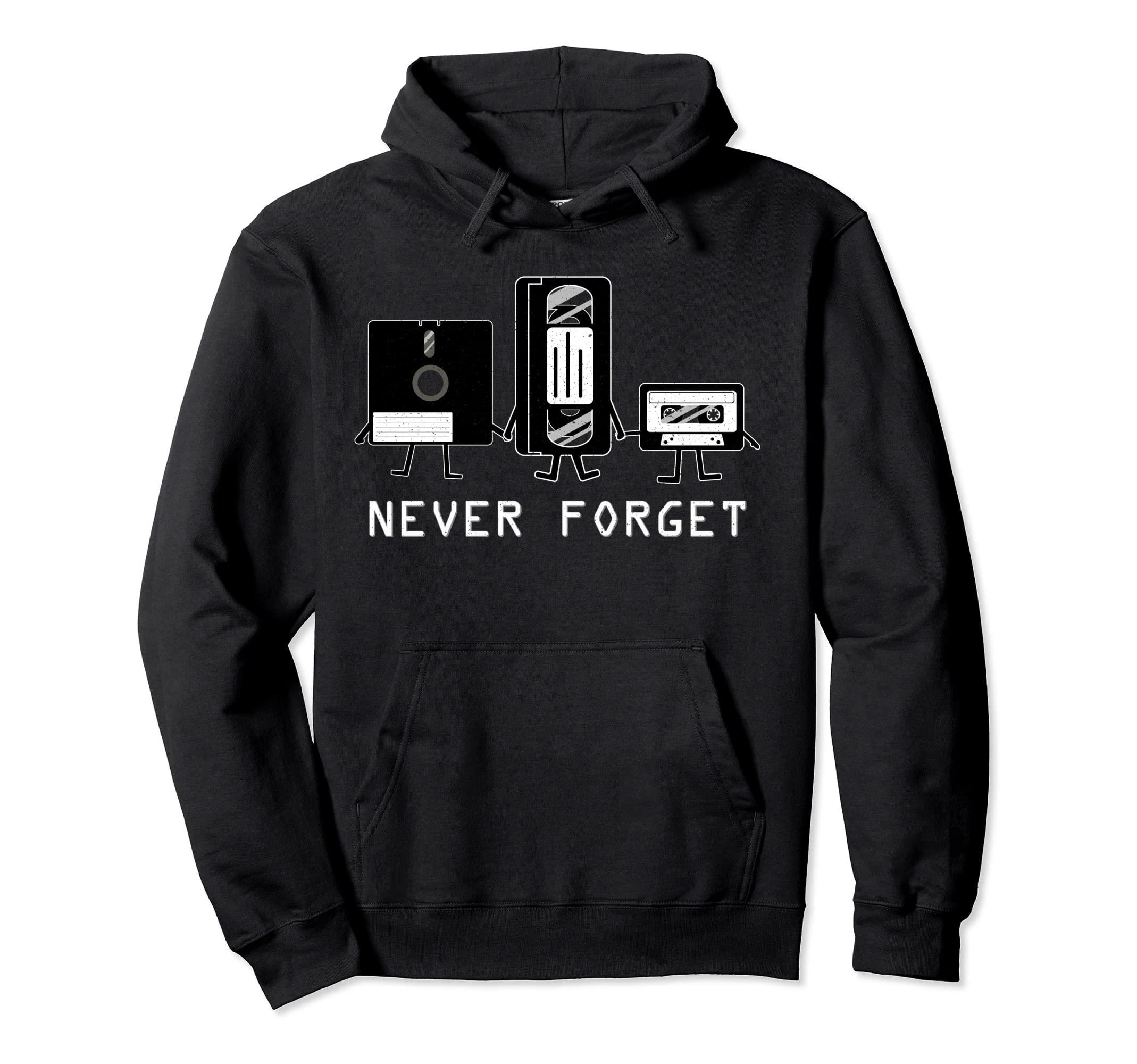 Never Forget Cassette Tape Vcr Tape Hoodie - Aesthetic Graphic for Adults - T-Shirt, Sweatshirt, Hoodie