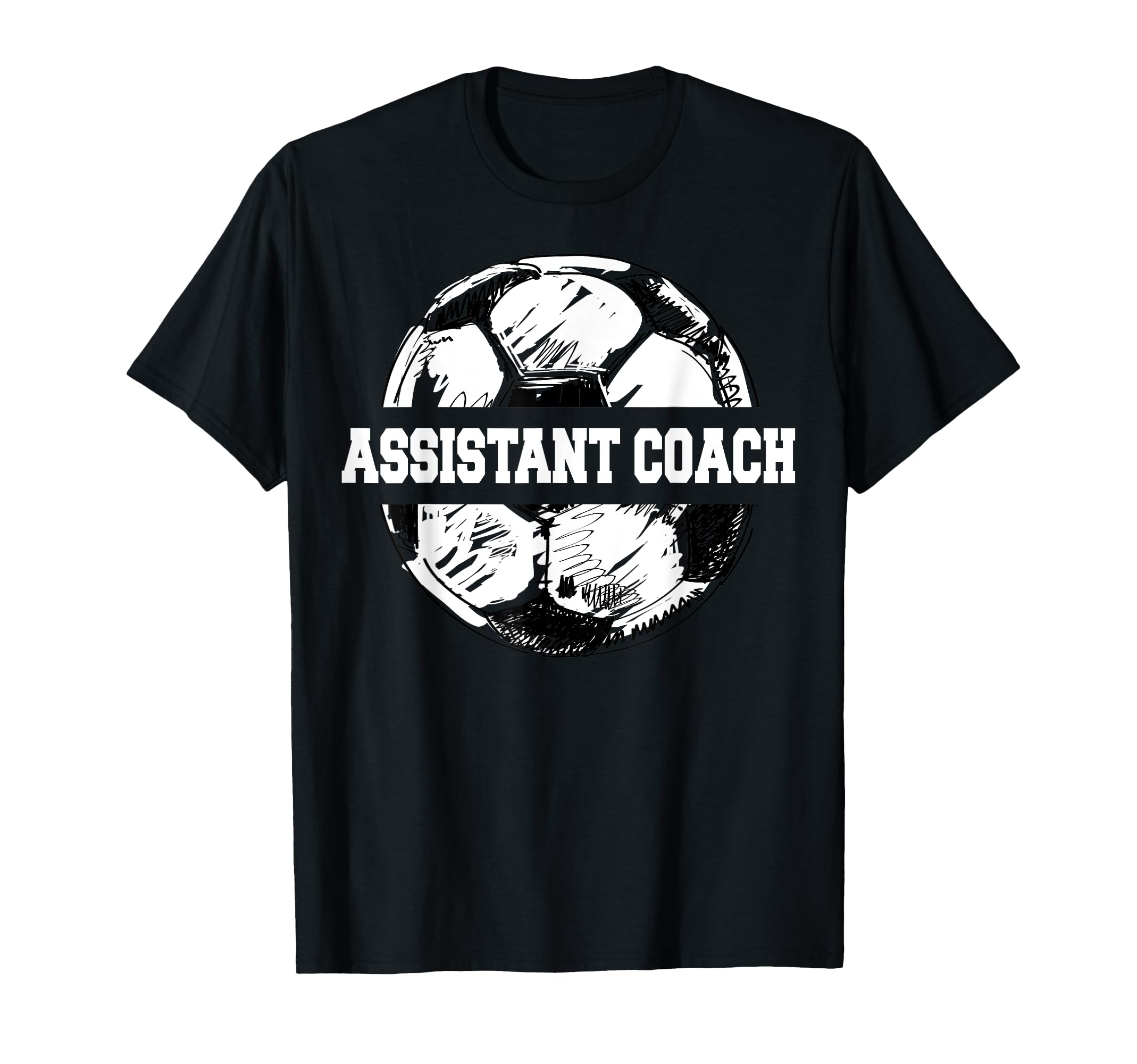 Soccer Assistant Coach Soccer Ball T-Shirt - Unique Graphic Men Women - T-Shirt, Sweatshirt, Hoodie
