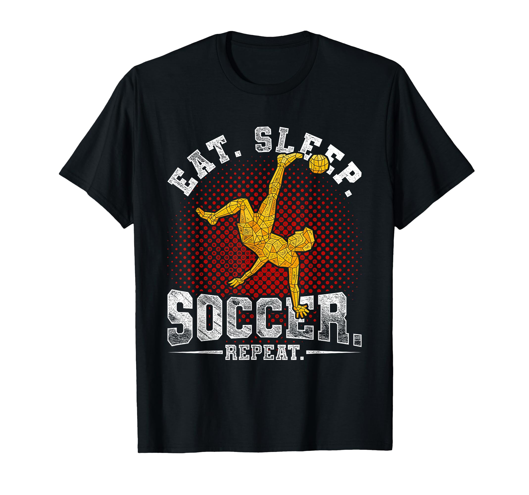 Eat Sleep Soccer Repeat Soccer T-Shirt - Aesthetic Graphic for Adults - T-Shirt, Sweatshirt, Hoodie