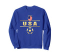 American Flag Soccer Soccer Sweatshirt - Novelty Apparel for Adults - T-Shirt, Sweatshirt, Hoodie