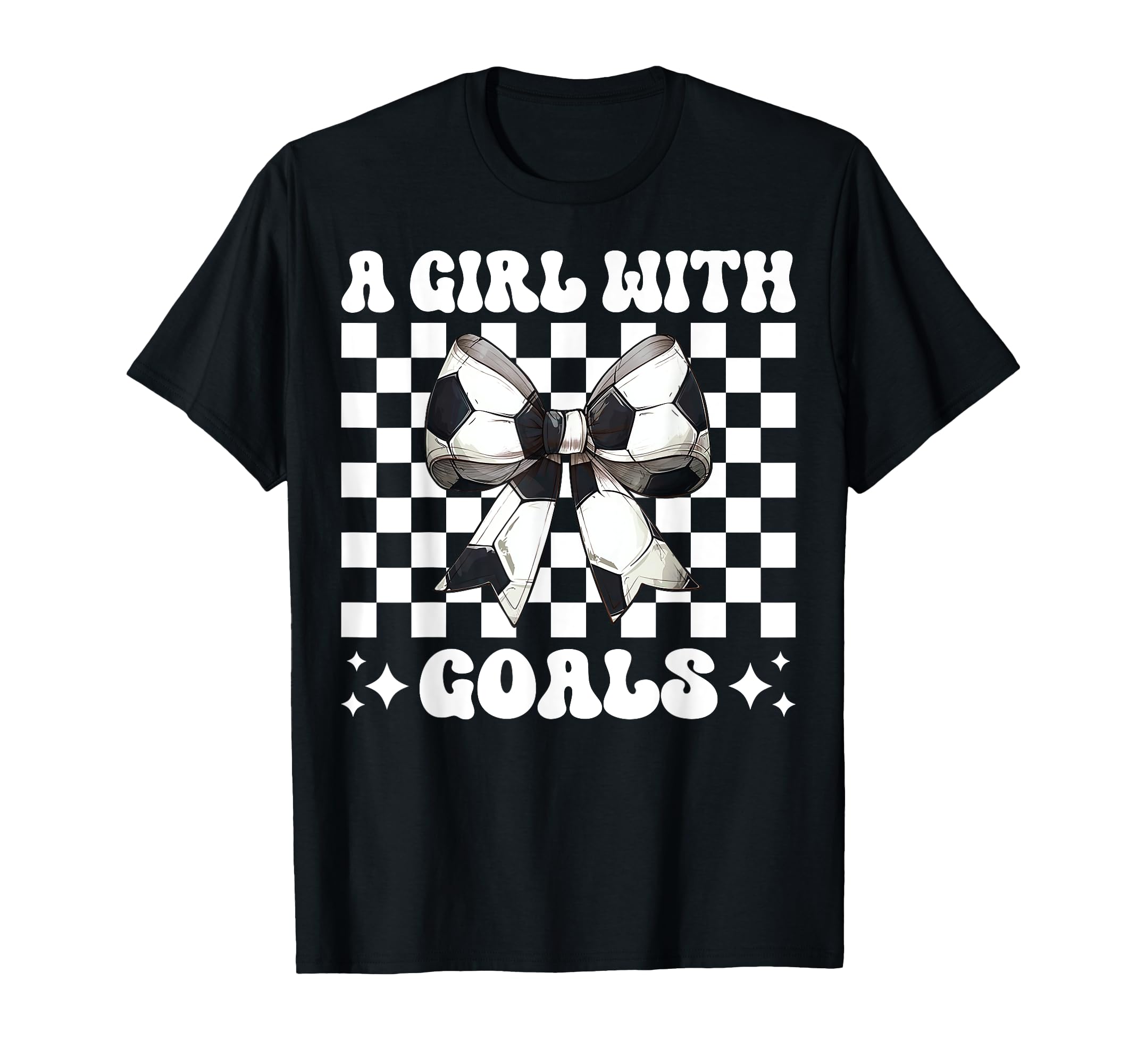 Goals Soccer Coquette Bow T-Shirt - Trendy Graphic for Adults - T-Shirt, Sweatshirt, Hoodie
