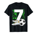 7Th Birthday 7 Years Soccer Football Player T-Shirt - Graphic Print Unisex - T-Shirt, Sweatshirt, Hoodie