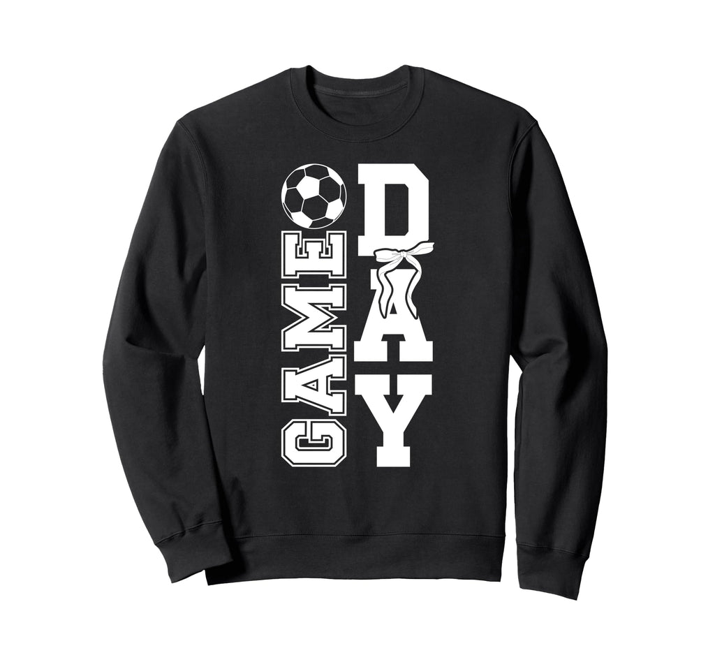 Soccer Game Day Bow Game Day Sweatshirt - Streetwear Style for Adults - T-Shirt, Sweatshirt, Hoodie