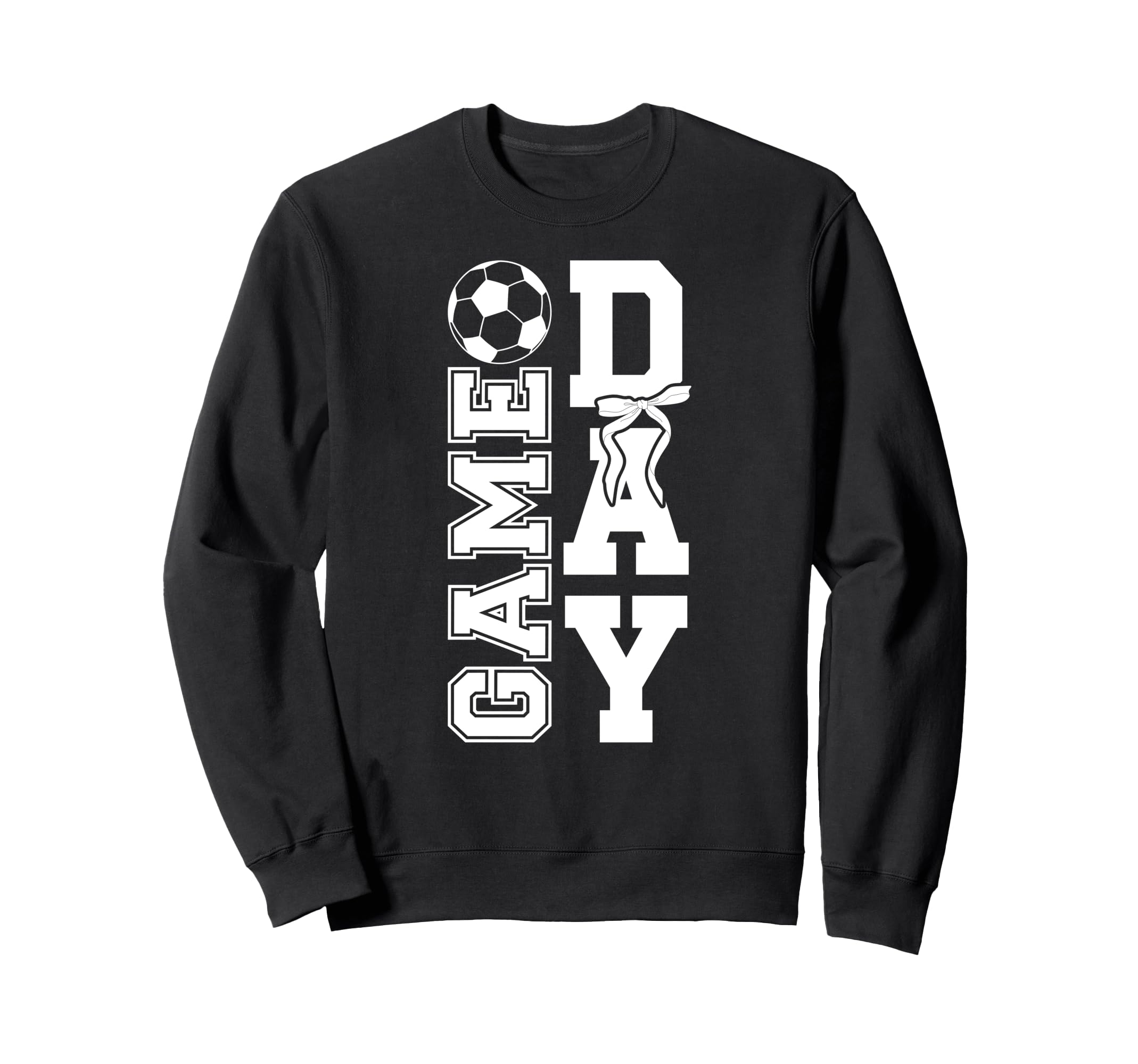Soccer Game Day Bow Game Day Sweatshirt - Streetwear Style for Adults - T-Shirt, Sweatshirt, Hoodie