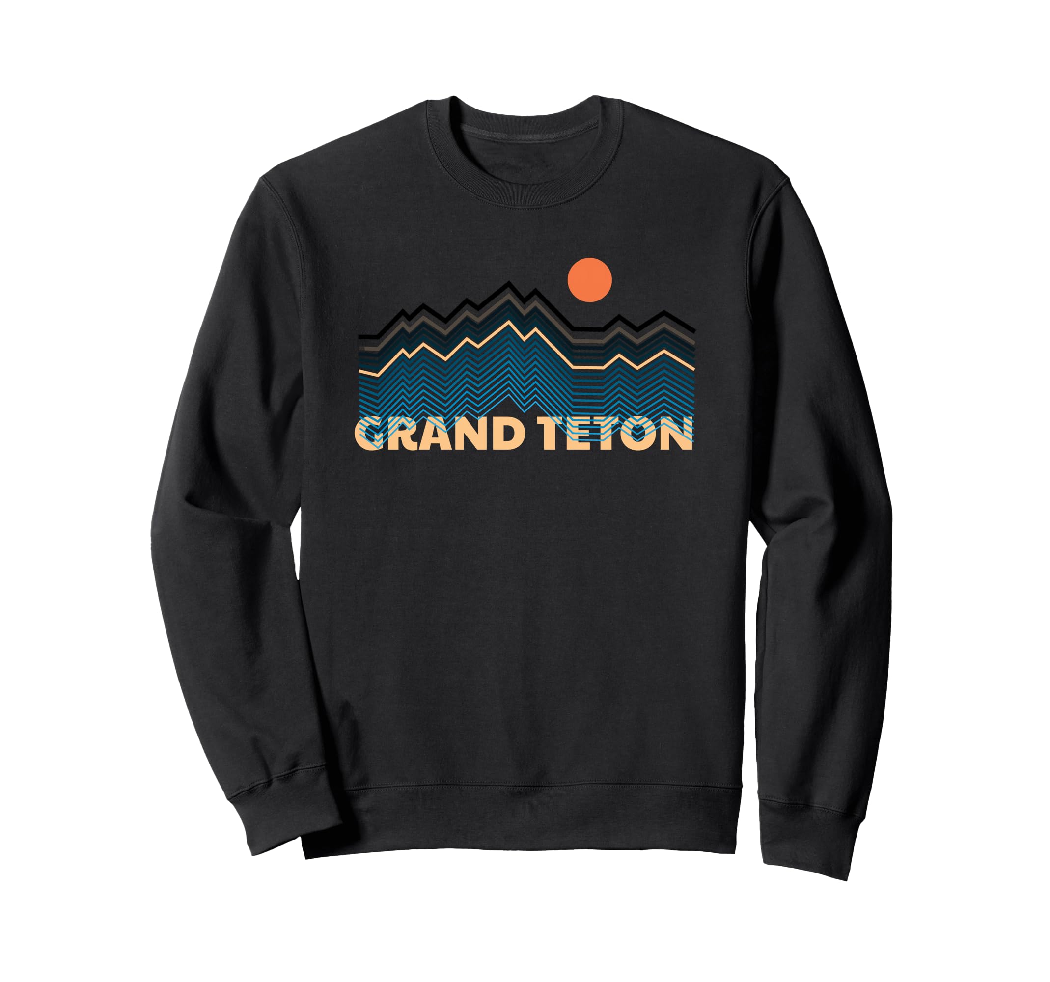 Grand Teton National Park Throwback Sweatshirt - Minimalist Print Men Women - T-Shirt, Sweatshirt, Hoodie