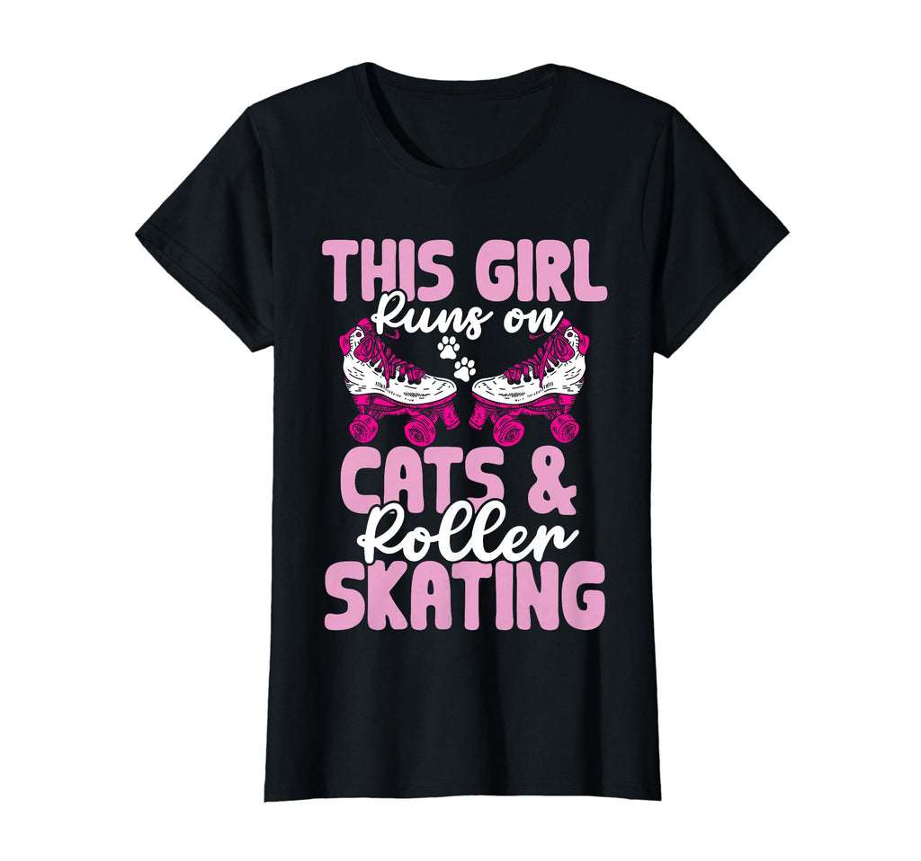 This Runs Cats And Roller Skating T-Shirt - Unique Graphic for Adults - T-Shirt, Sweatshirt, Hoodie