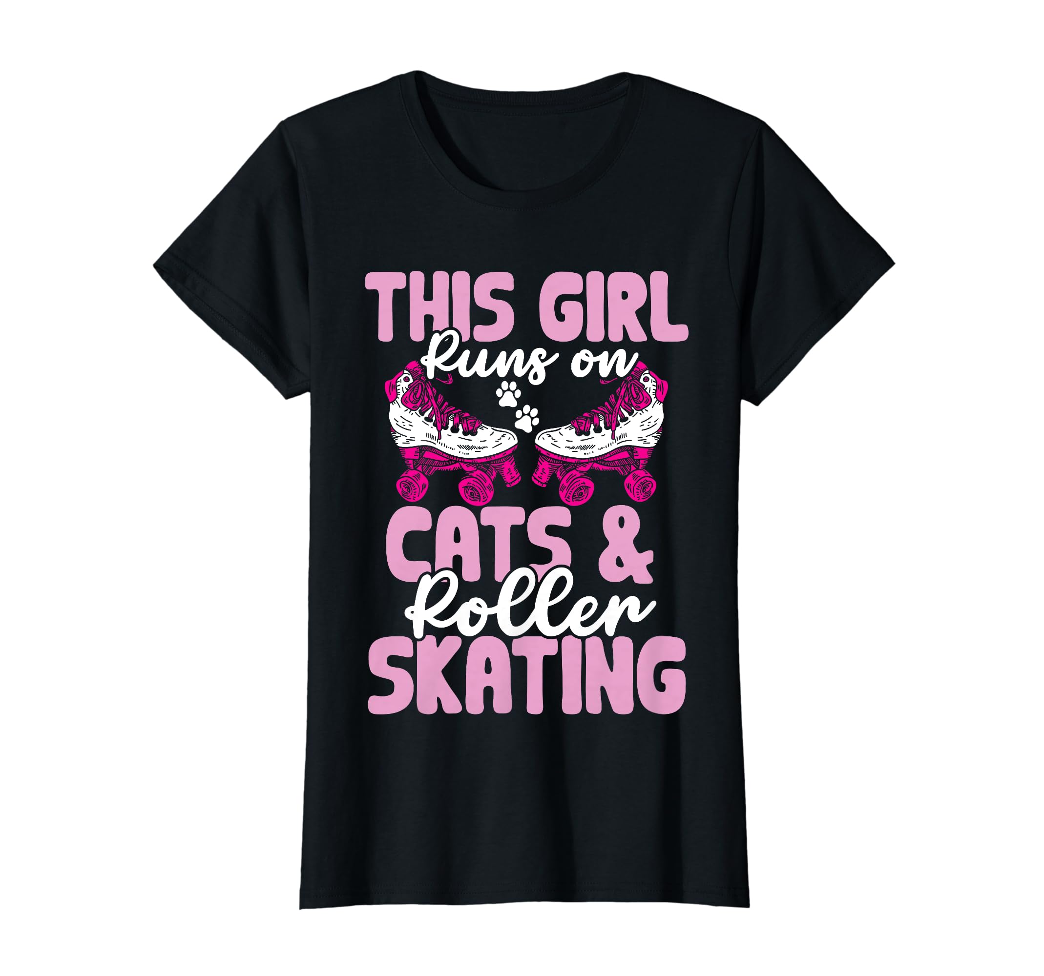 This Runs Cats And Roller Skating T-Shirt - Unique Graphic for Adults - T-Shirt, Sweatshirt, Hoodie