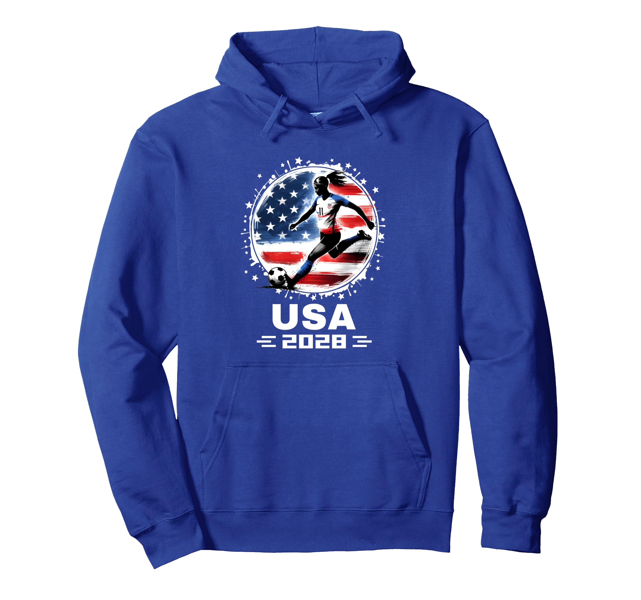 American Flag Soccer Team Soccer 2028 Hoodie - Aesthetic Graphic Unisex - T-Shirt, Sweatshirt, Hoodie