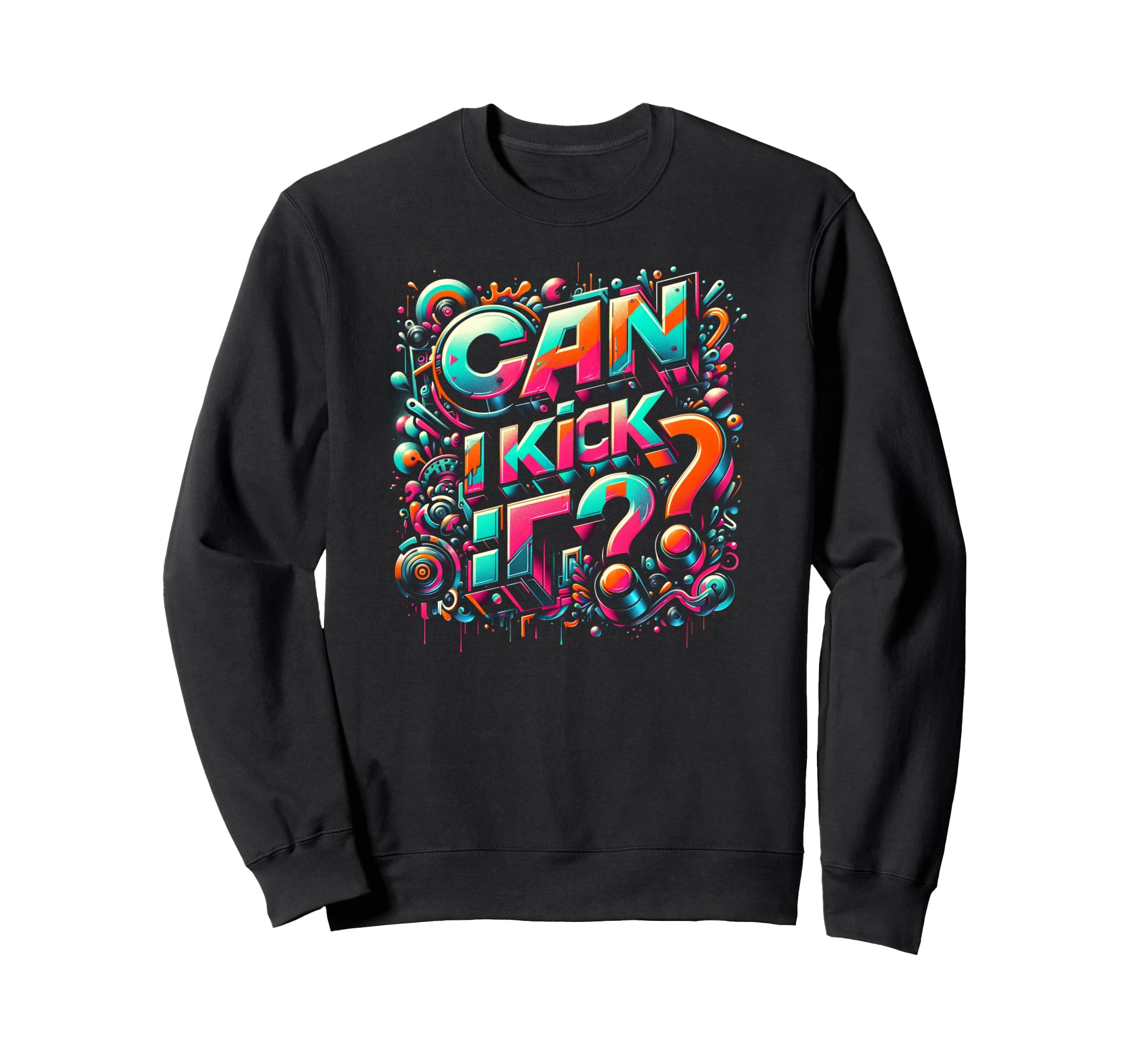 Can I Kick It 80S 90S Hip Hop B Sweatshirt - Aesthetic Graphic for Adults - T-Shirt, Sweatshirt, Hoodie