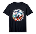 American Flag Soccer Soccer 2024 T-Shirt - Graphic Print for Adults - T-Shirt, Sweatshirt, Hoodie