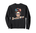 Patriotic Soccer Mom American Sweatshirt - Aesthetic Graphic Men Women - T-Shirt, Sweatshirt, Hoodie