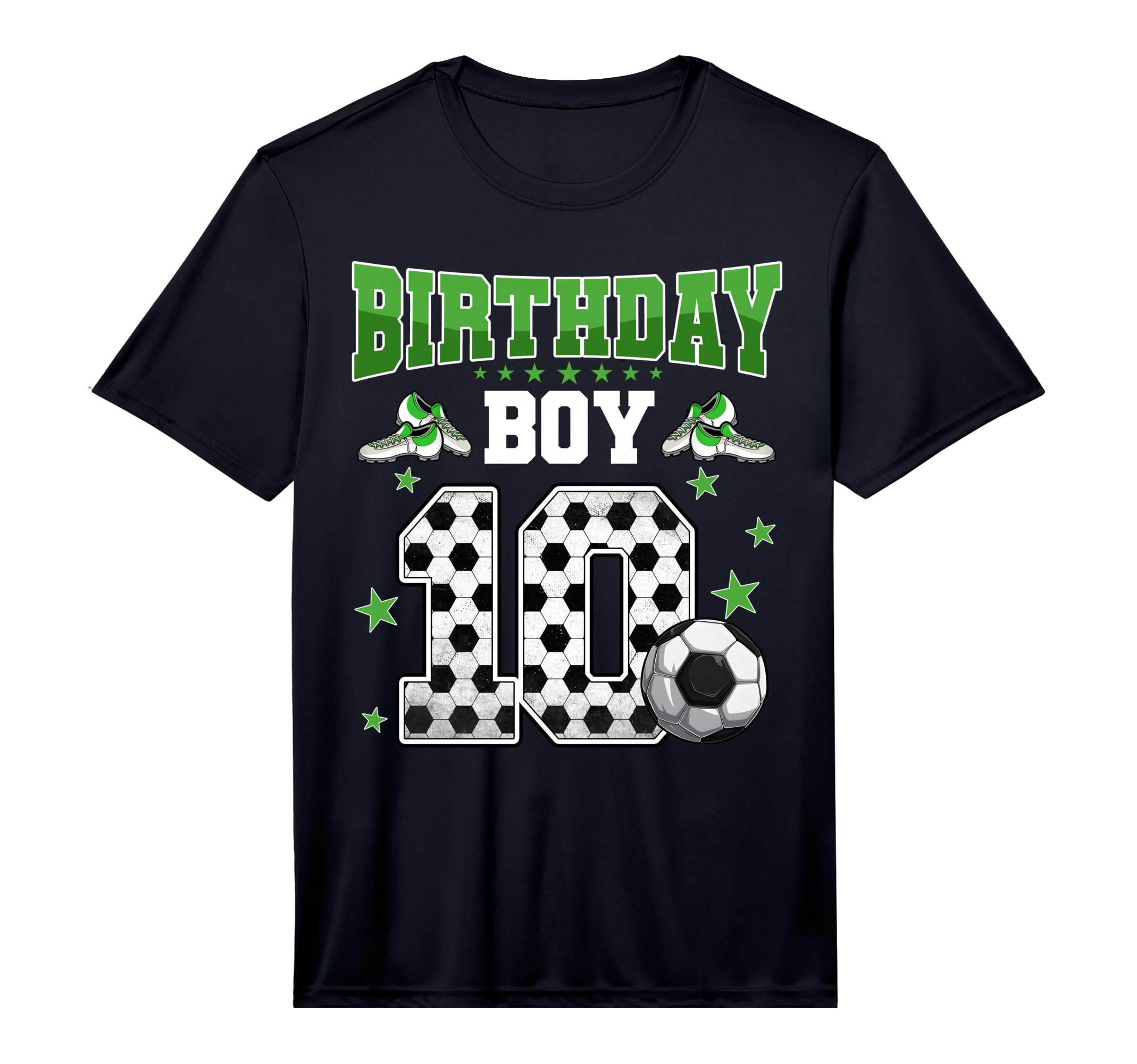 Soccer 10Th Birthday 10 Year Old Sport T-Shirt - Unique Graphic Unisex - T-Shirt, Sweatshirt, Hoodie