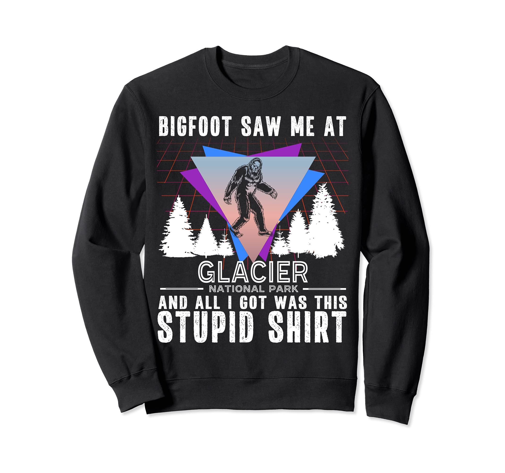 Glacier National Park Montana Sweatshirt - Unique Graphic Men Women - T-Shirt, Sweatshirt, Hoodie