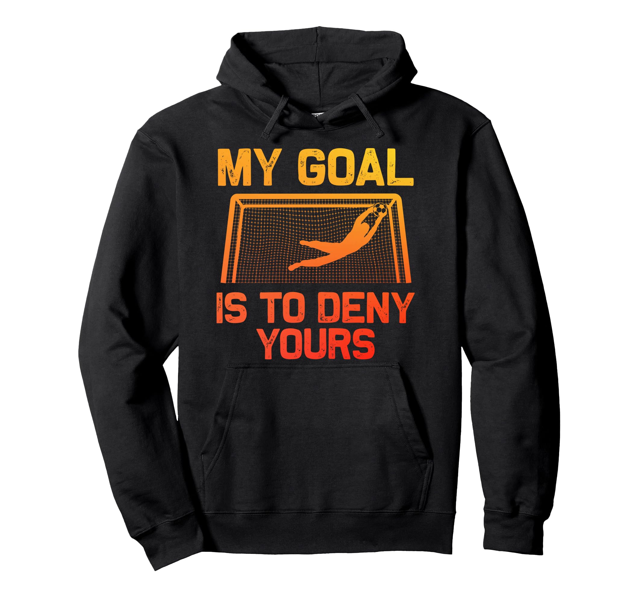 Soccer Goalie Art Gag Soccer Player Hoodie - Minimalist Print Unisex - T-Shirt, Sweatshirt, Hoodie