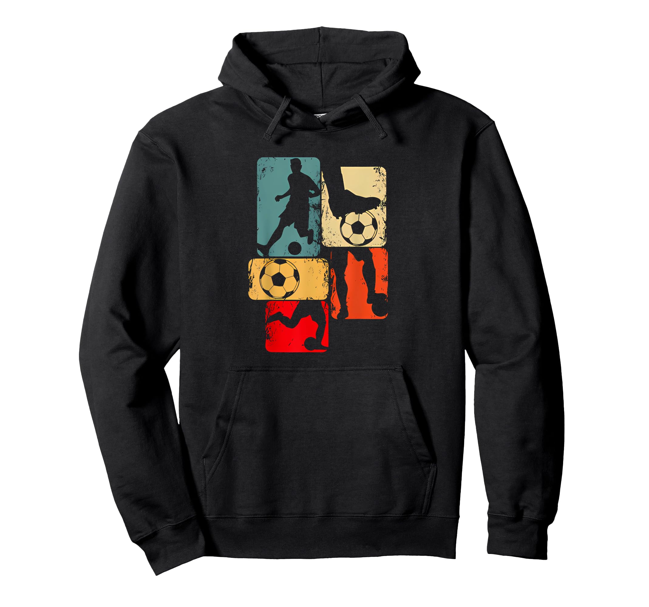 Soccer Player Motives Colored Hoodie - Novelty Apparel Unisex - T-Shirt, Sweatshirt, Hoodie