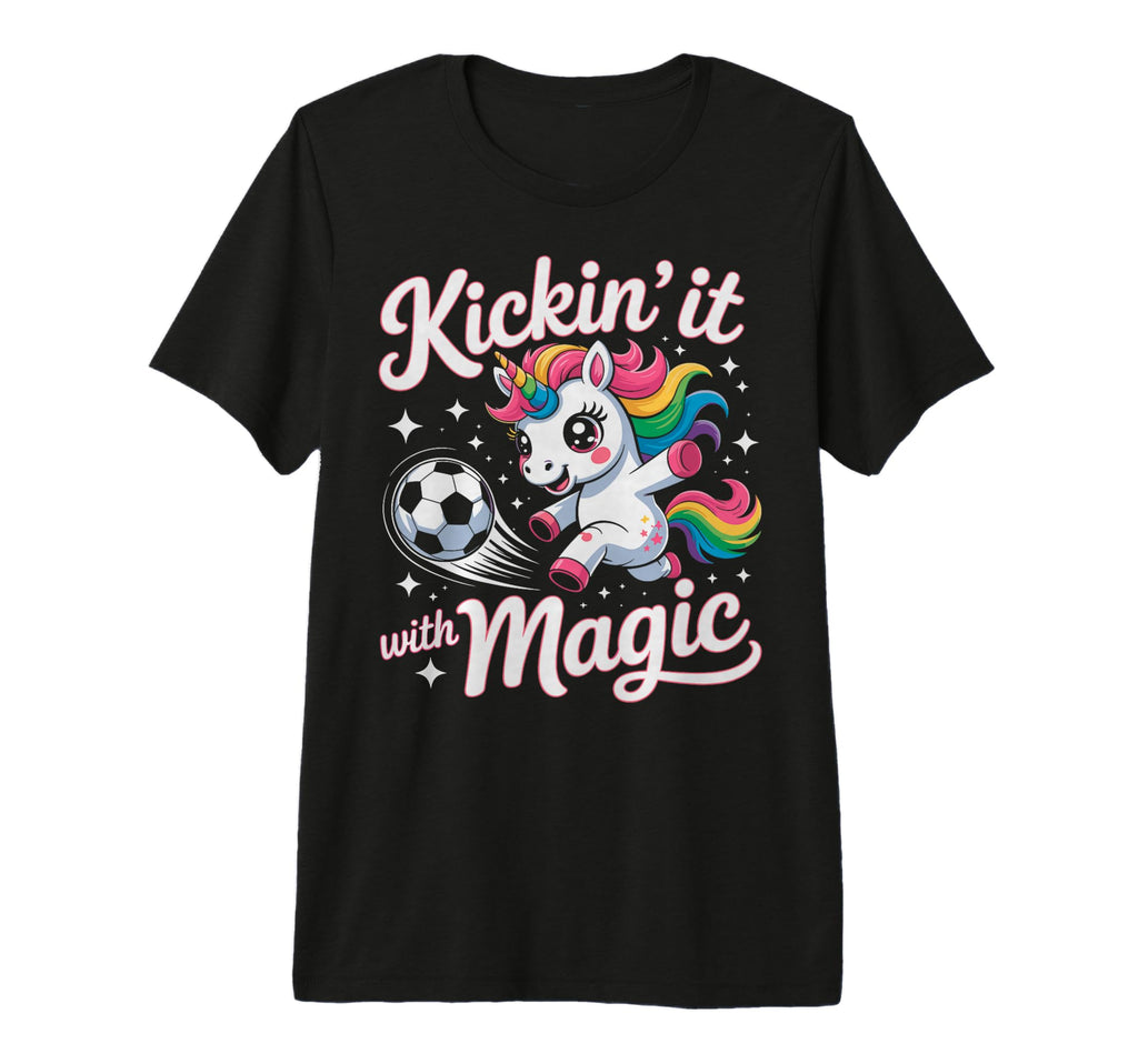 Unicorn Soccer Goalie Player Kickin T-Shirt - Streetwear Style for Adults - T-Shirt, Sweatshirt, Hoodie
