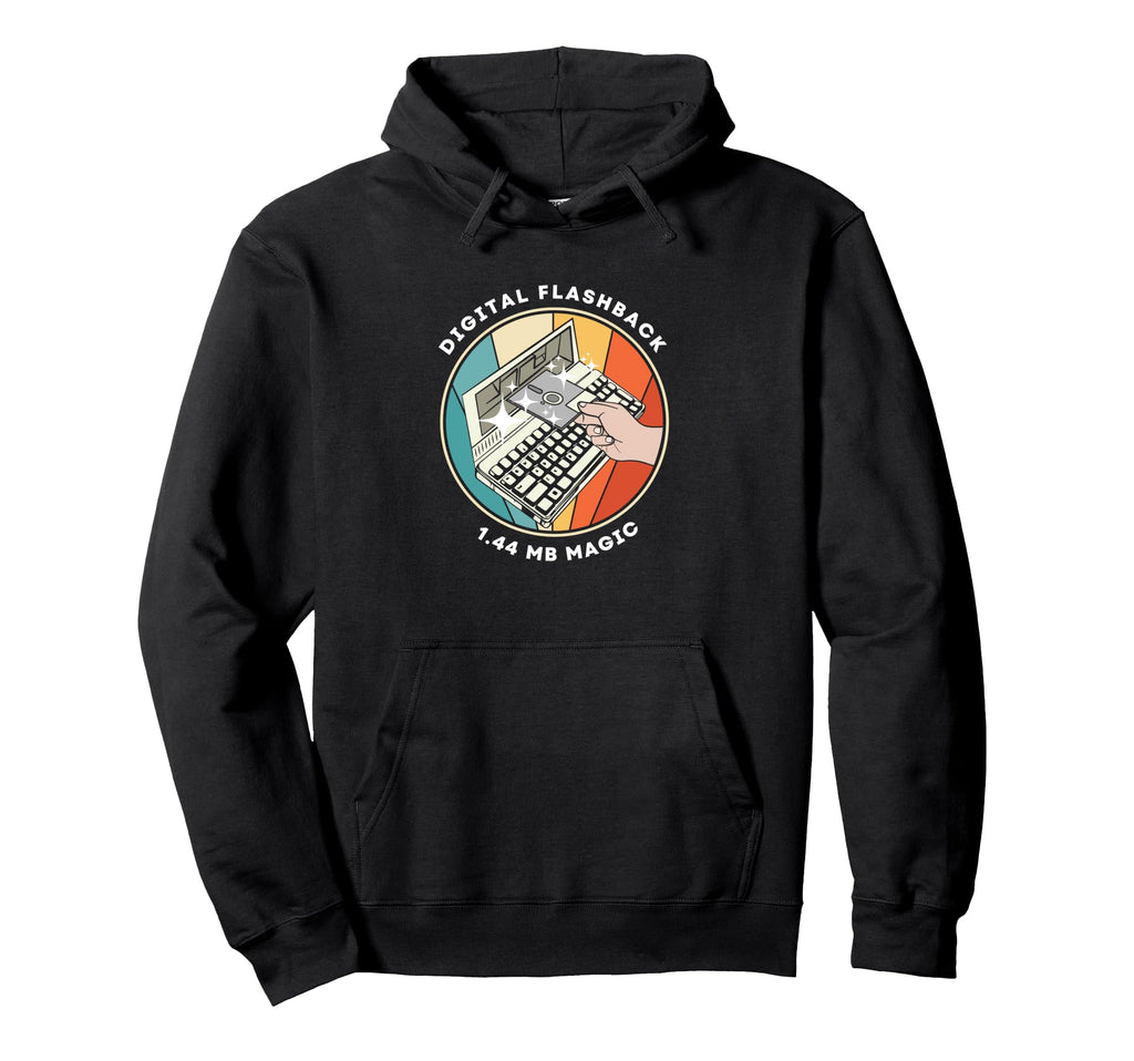Digital Flash Back Computer Geek Funny Hoodie - Streetwear Style Unisex - T-Shirt, Sweatshirt, Hoodie