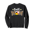 Ball Mom Leopard Baseball Sweatshirt - Aesthetic Graphic Men Women - T-Shirt, Sweatshirt, Hoodie