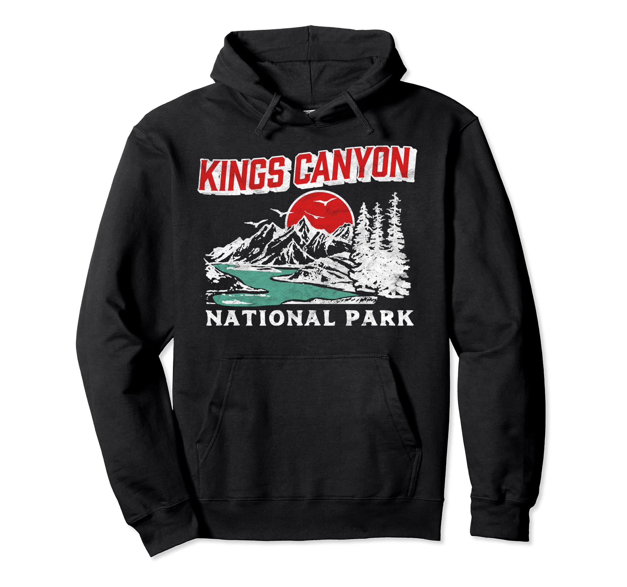 Kings Canyon National Park 80S Hoodie - Casual Everyday Wear Men Women - T-Shirt, Sweatshirt, Hoodie