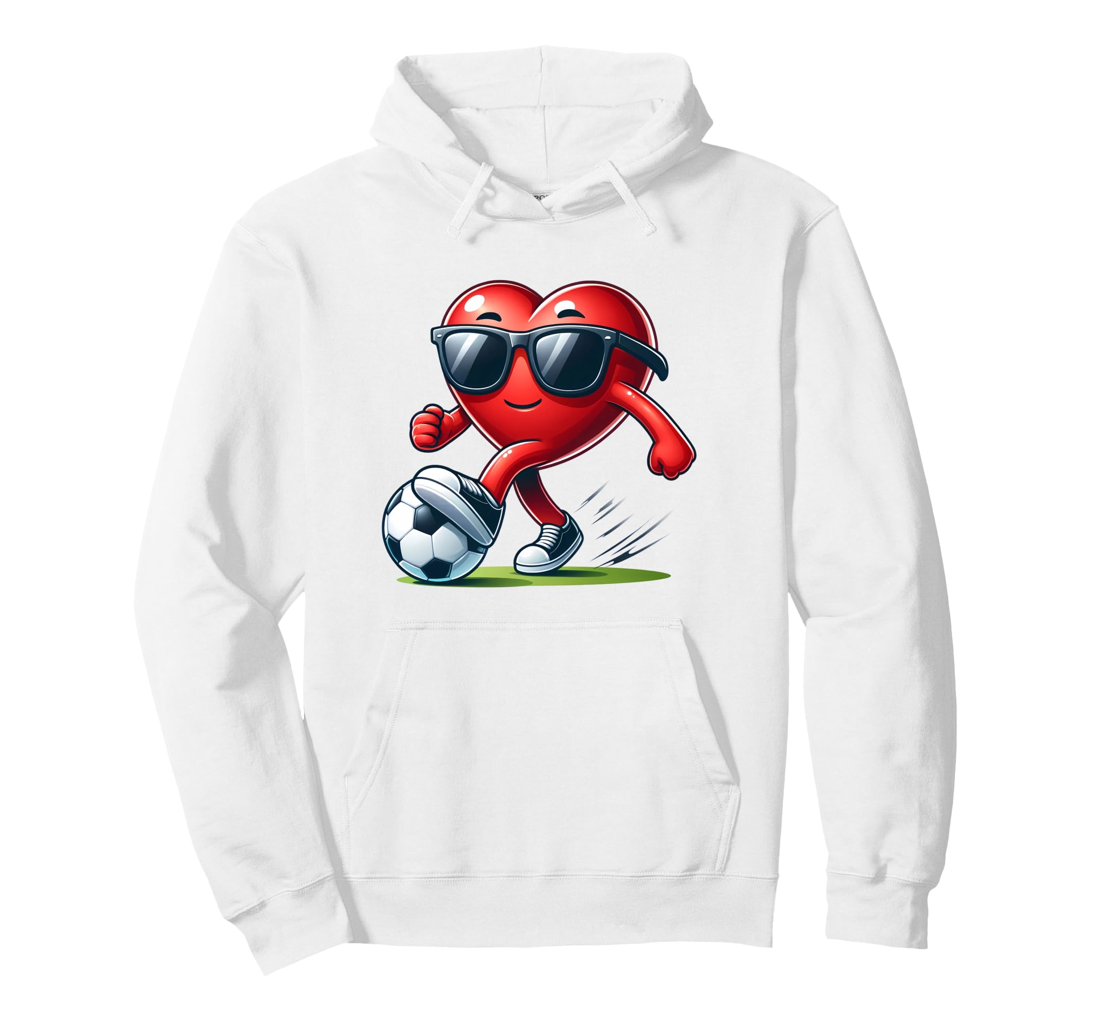 Funny Valentines Soccer Lover Valentine Hoodie - Graphic Print Unisex - T-Shirt, Sweatshirt, Hoodie
