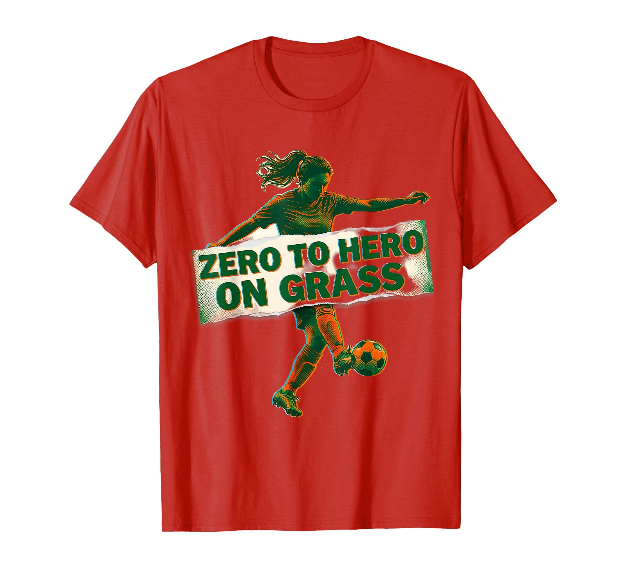 Zero To Hero Grass Soccer Mom T-Shirt - Aesthetic Graphic Unisex - T-Shirt, Sweatshirt, Hoodie