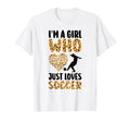 Im Who Just Loves Soccer Soccer T-Shirt - Minimalist Print Unisex - T-Shirt, Sweatshirt, Hoodie