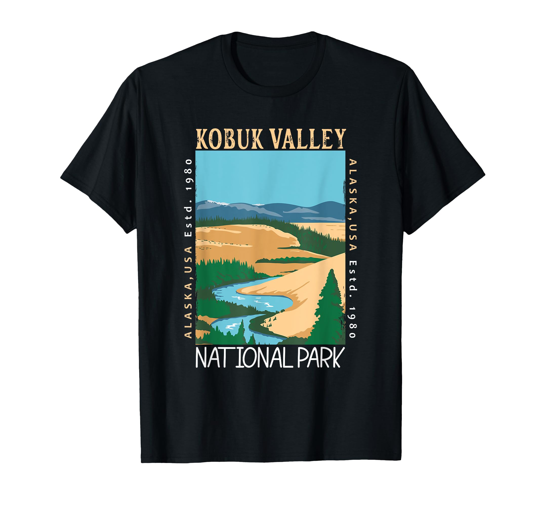 Kobuk Valley National Park Alaska T-Shirt - Custom Art Print Unisex - T-Shirt, Sweatshirt, Hoodie