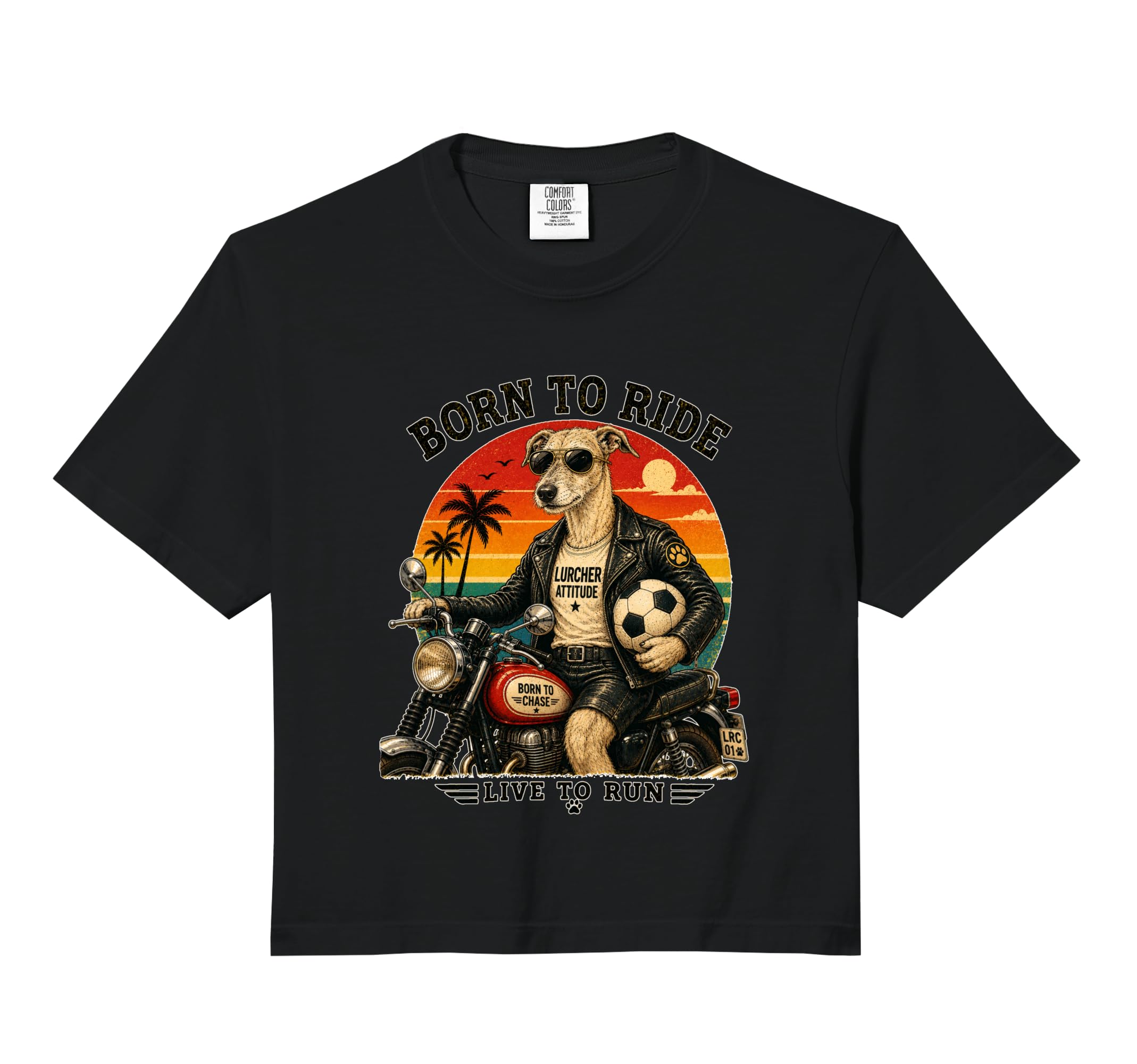 Lurcher Motorbike Love Footbal Soccer T-Shirt - Streetwear Style Unisex - T-Shirt, Sweatshirt, Hoodie