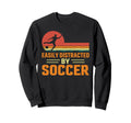 Easily Distracted Soccer Sunset Sweatshirt - Aesthetic Graphic Unisex - T-Shirt, Sweatshirt, Hoodie