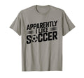 Apparently I Like Soccer Season T-Shirt - Minimalist Print for Adults - T-Shirt, Sweatshirt, Hoodie
