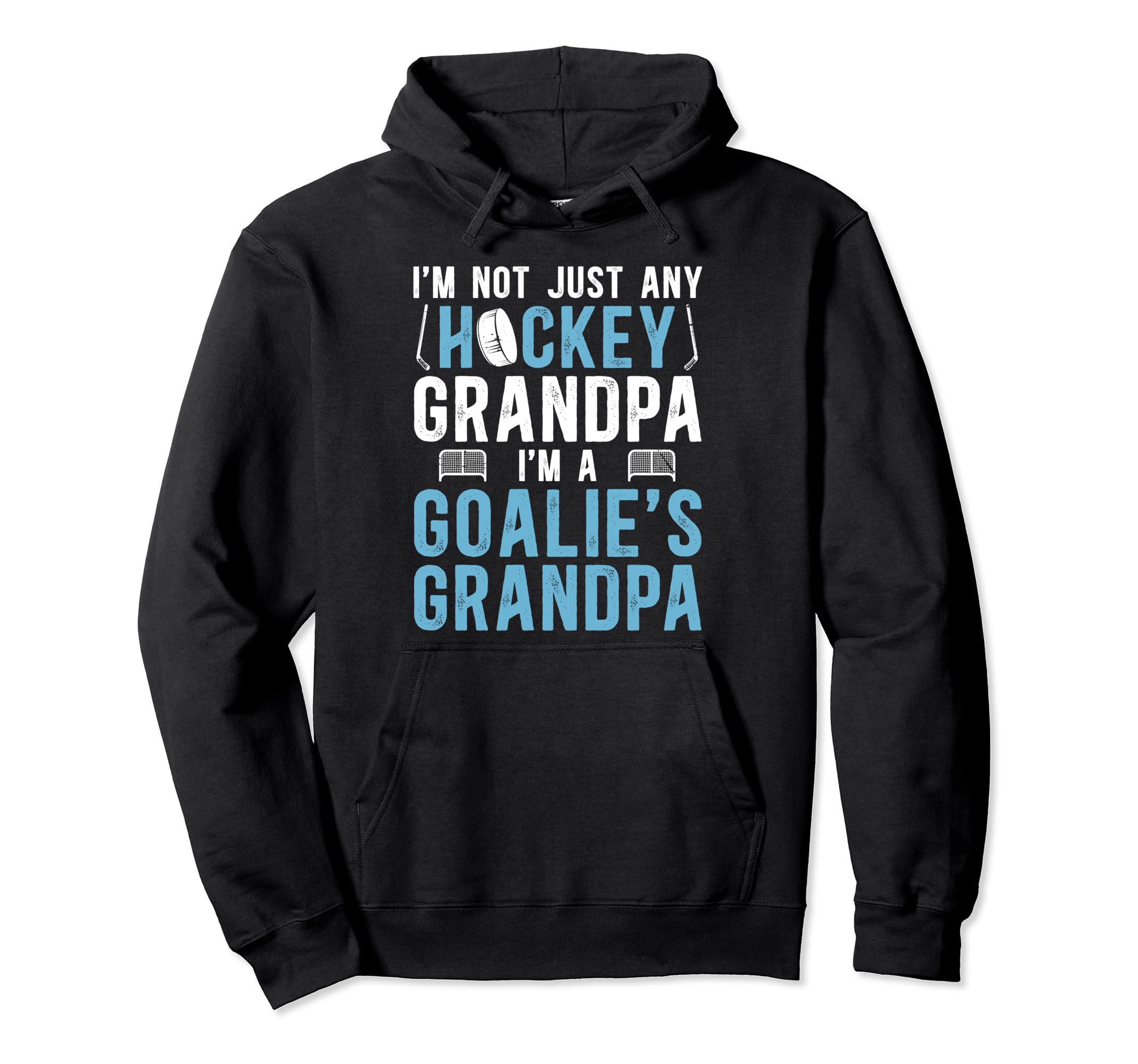 Im Hockey Goalie Grandpa Hockey Hoodie - Minimalist Print Men Women - T-Shirt, Sweatshirt, Hoodie