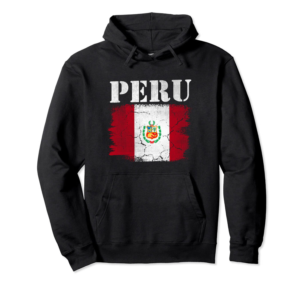 Peru Flag Patriotic Football Proud Hoodie - Trendy Graphic Men Women - T-Shirt, Sweatshirt, Hoodie