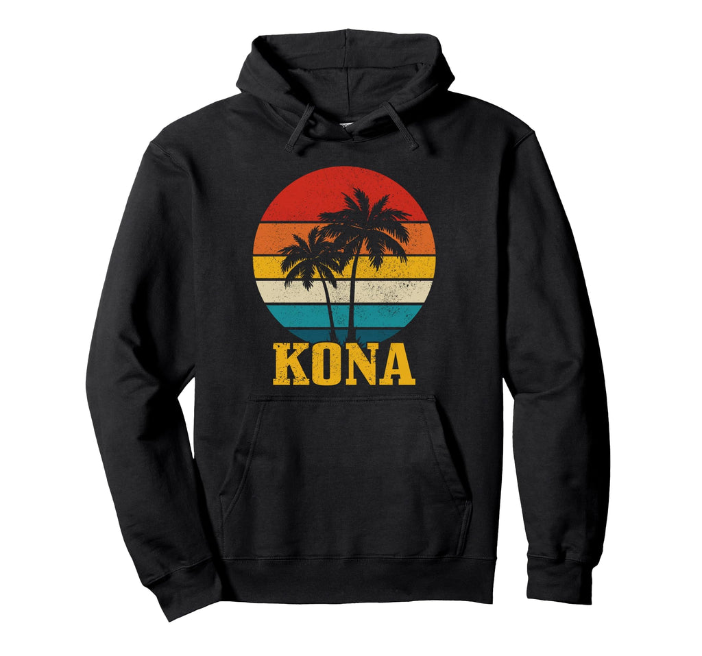 Kona Hawaii Palm Trees Surfer Hoodie - Casual Everyday Wear Men Women - T-Shirt, Sweatshirt, Hoodie