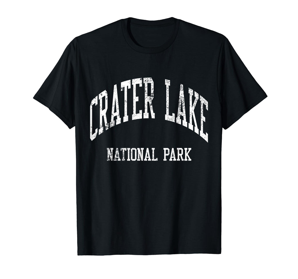 Crater Lake National Park 70S College T-Shirt - Graphic Print for Adults - T-Shirt, Sweatshirt, Hoodie