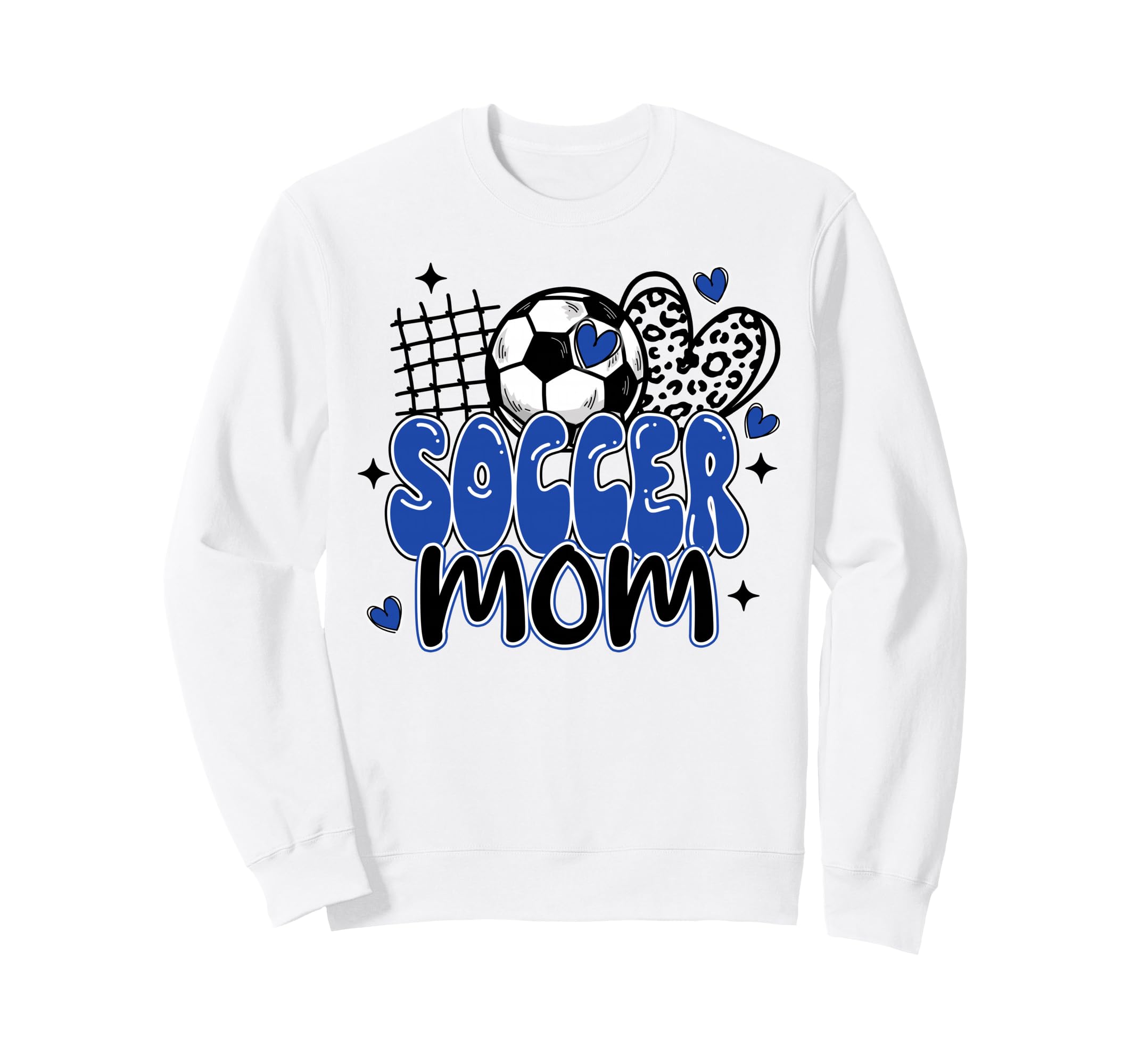 Soccer Mom Leopard Funny Soccer Mama Sweatshirt - Minimalist Print Unisex - T-Shirt, Sweatshirt, Hoodie