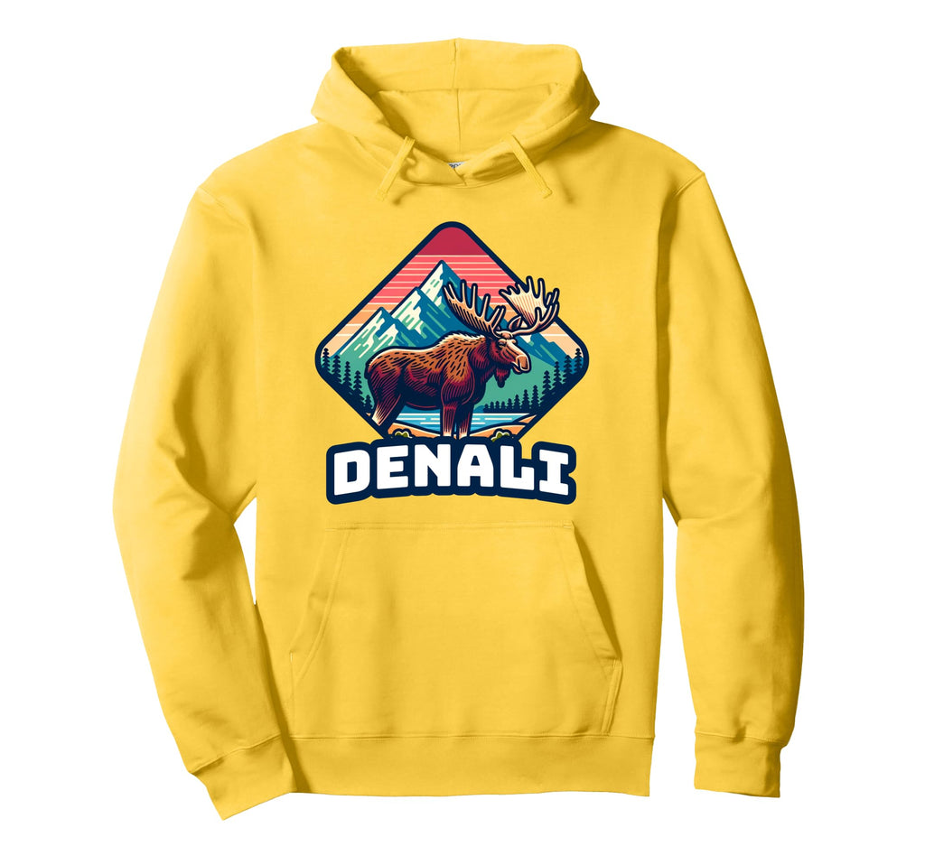Denali National Park Alaska Snow Hoodie - Casual Everyday Wear Men Women - T-Shirt, Sweatshirt, Hoodie