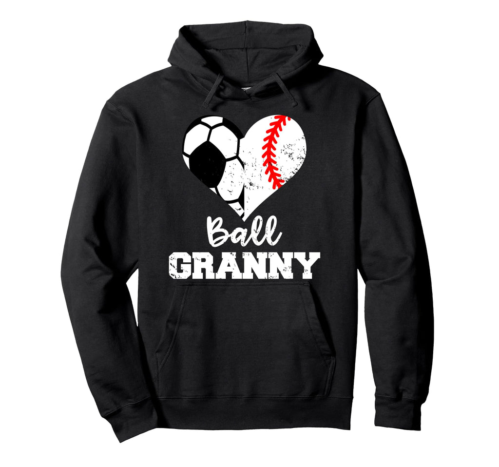 Ball Granny Heart Funny Soccer Hoodie - Aesthetic Graphic for Adults - T-Shirt, Sweatshirt, Hoodie